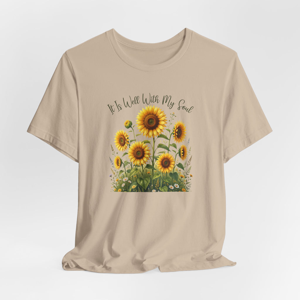 It Is Well With My Soul Bella Canvas 3001 Tshirt