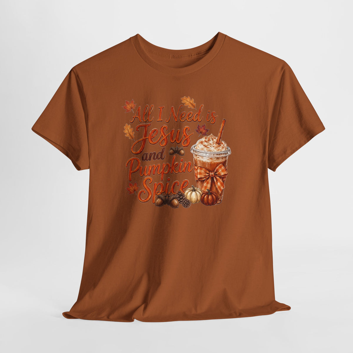 All I Need Is Jesus and Pumpkin Spice - Gildan 5k Tshirt