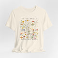 It Is Well With My Soul Floral Bella Canvas 3001 Tshirt