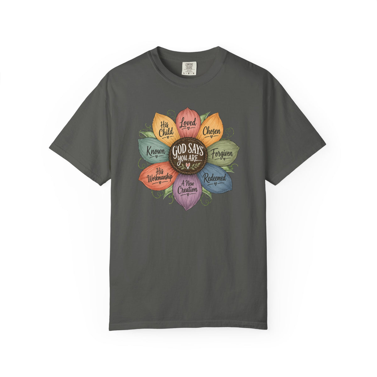 God Says Your Are Affirmations Sunflower Tshirt