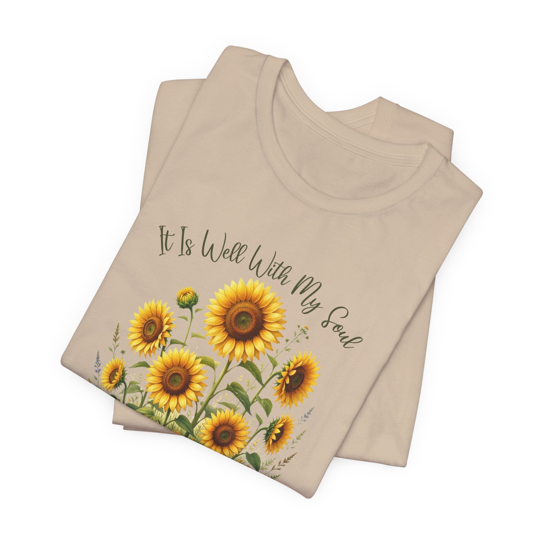 It Is Well With My Soul Bella Canvas 3001 Tshirt