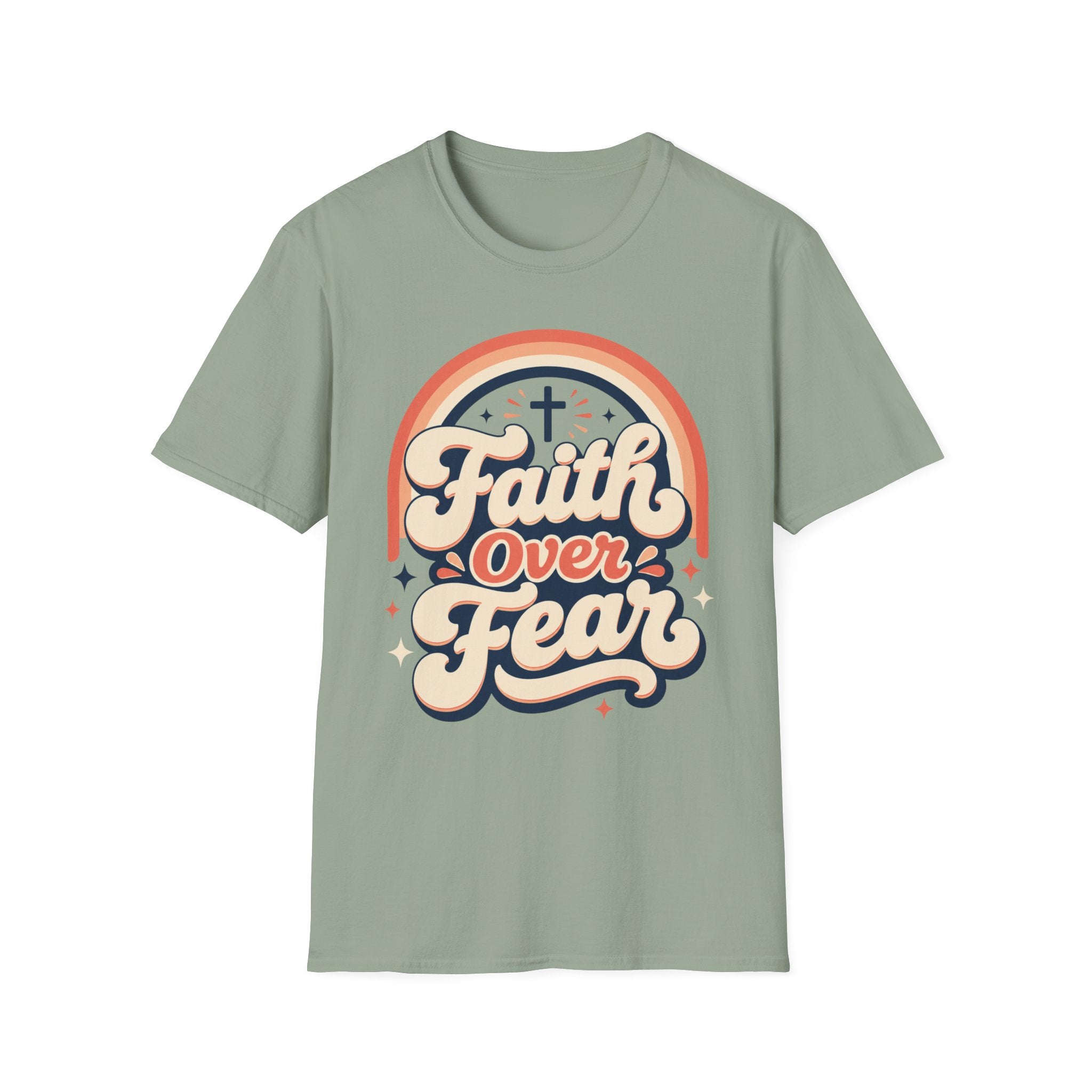 Faith Over Fear Retro Design