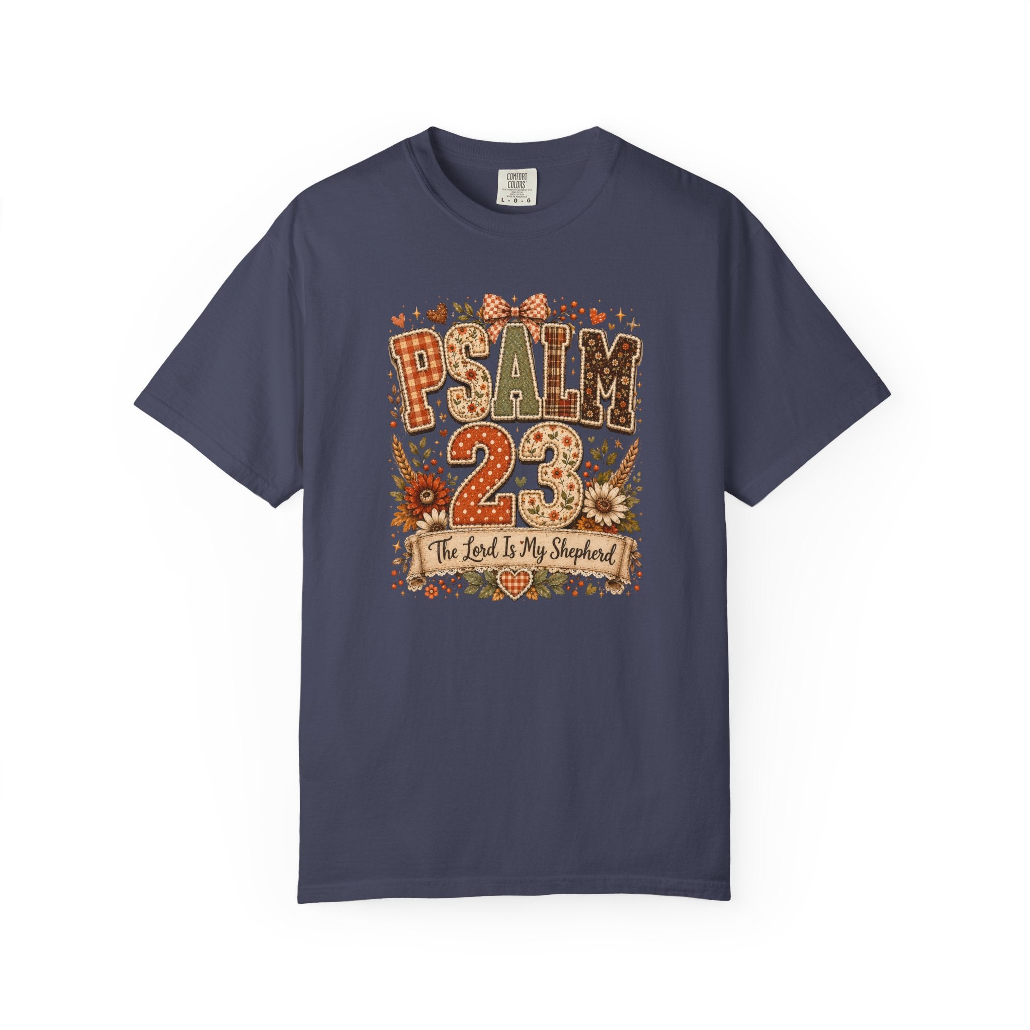Psalm 23 The Lord Is My Shepherd Fall Comfort Colors T-shirt