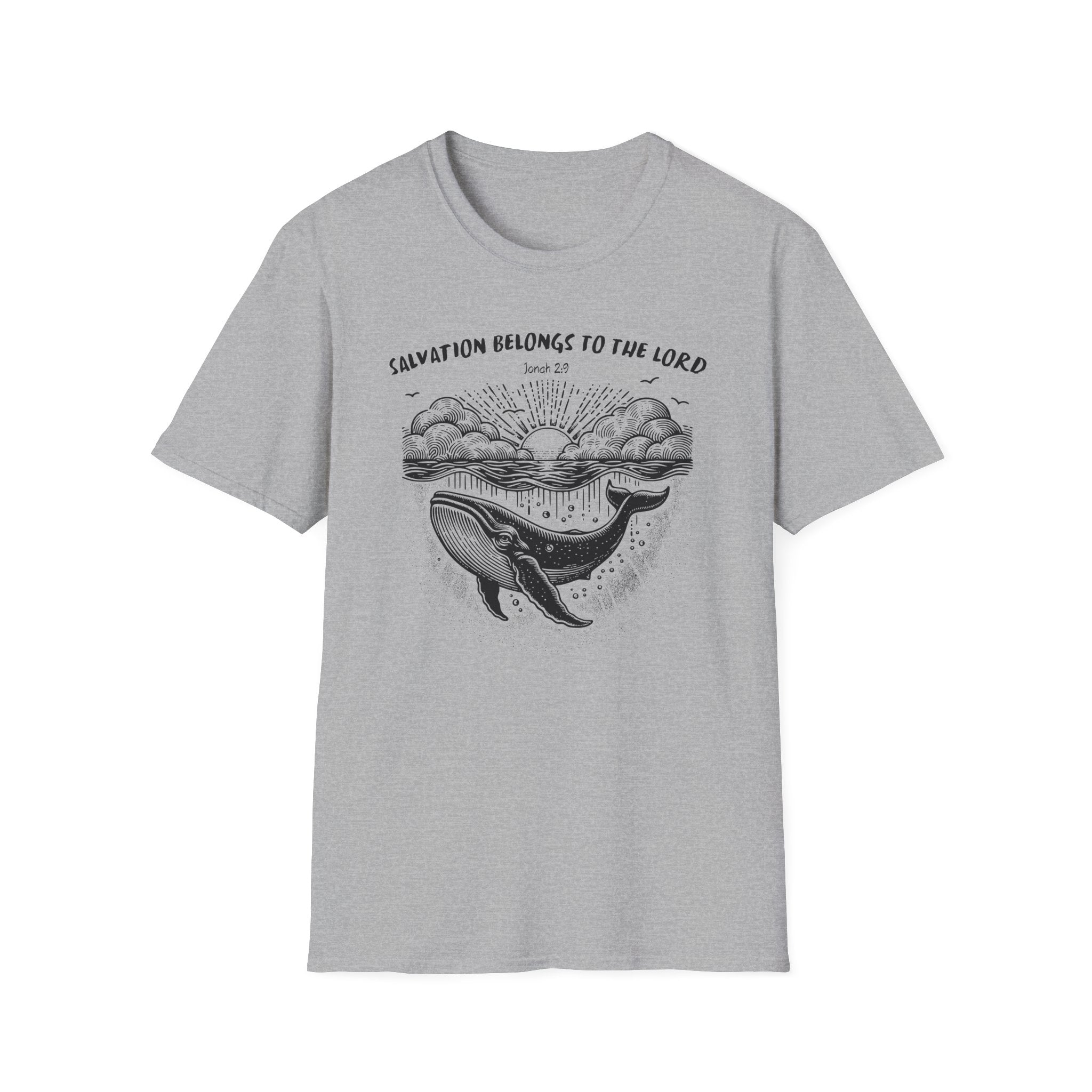 Salvation Belongs to the Lord Jonah 2_9 Bible Verse Shirt Gildan 64000 T-Shirt
