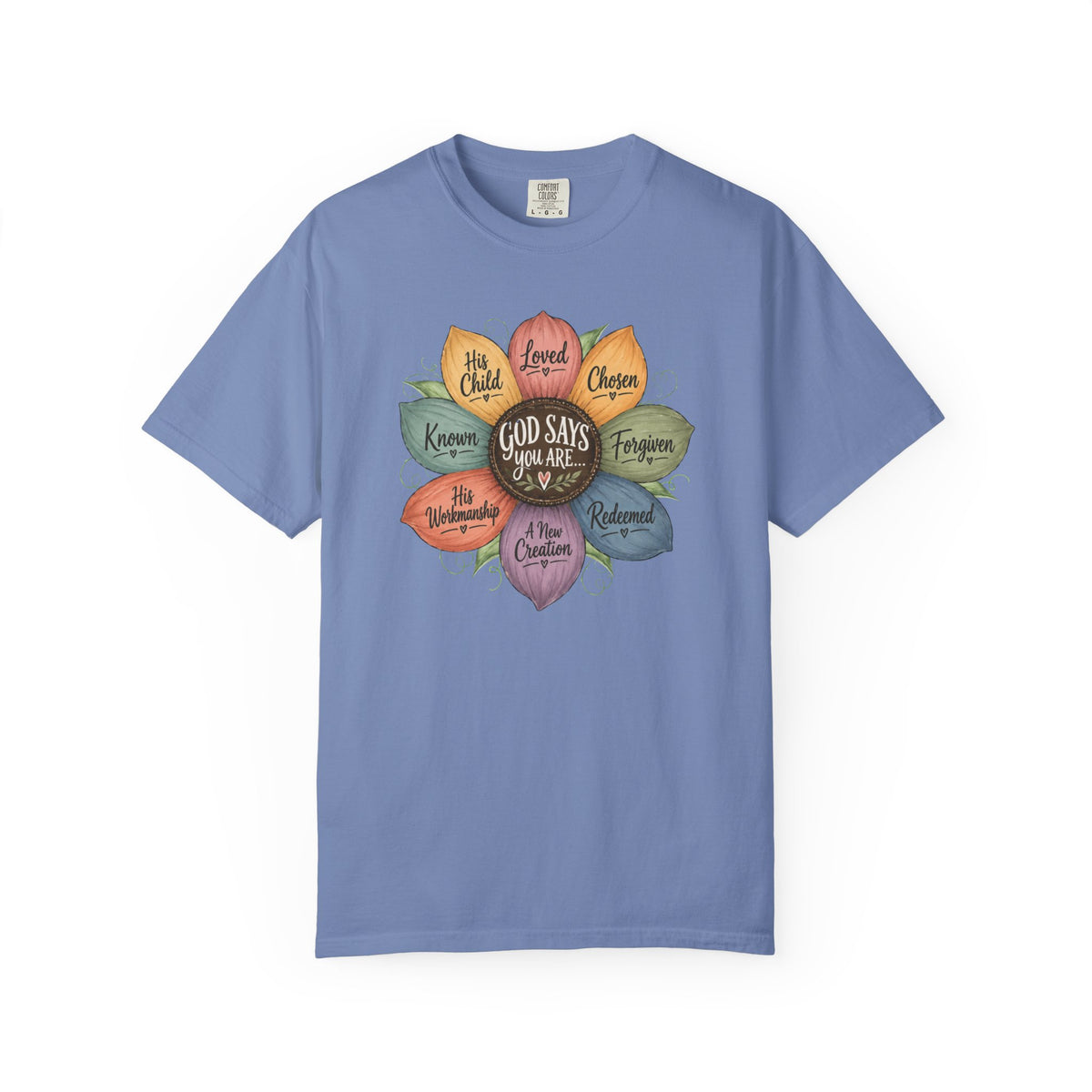God Says Your Are Affirmations Sunflower Tshirt
