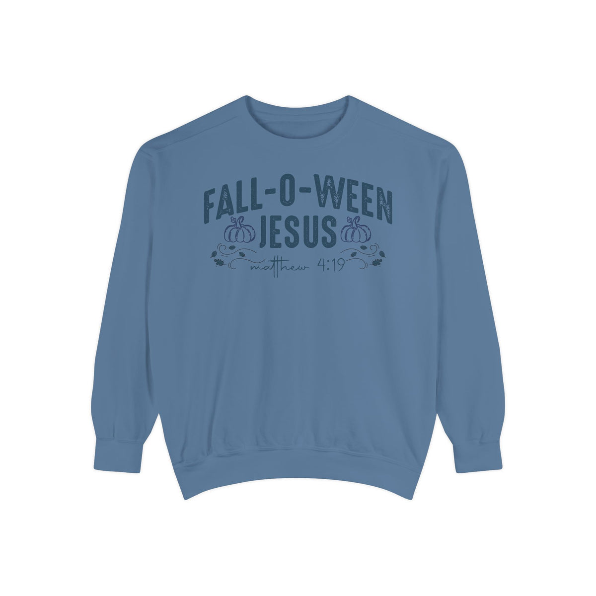 Fall-O-Ween Jesus Bible Verse Sweatshirt - Comfort Colors