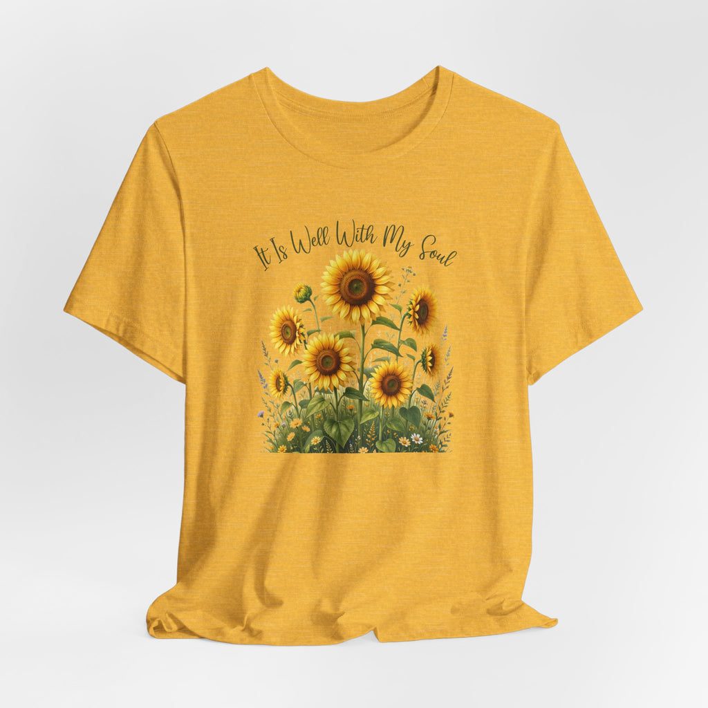 It Is Well With My Soul Bella Canvas 3001 Tshirt