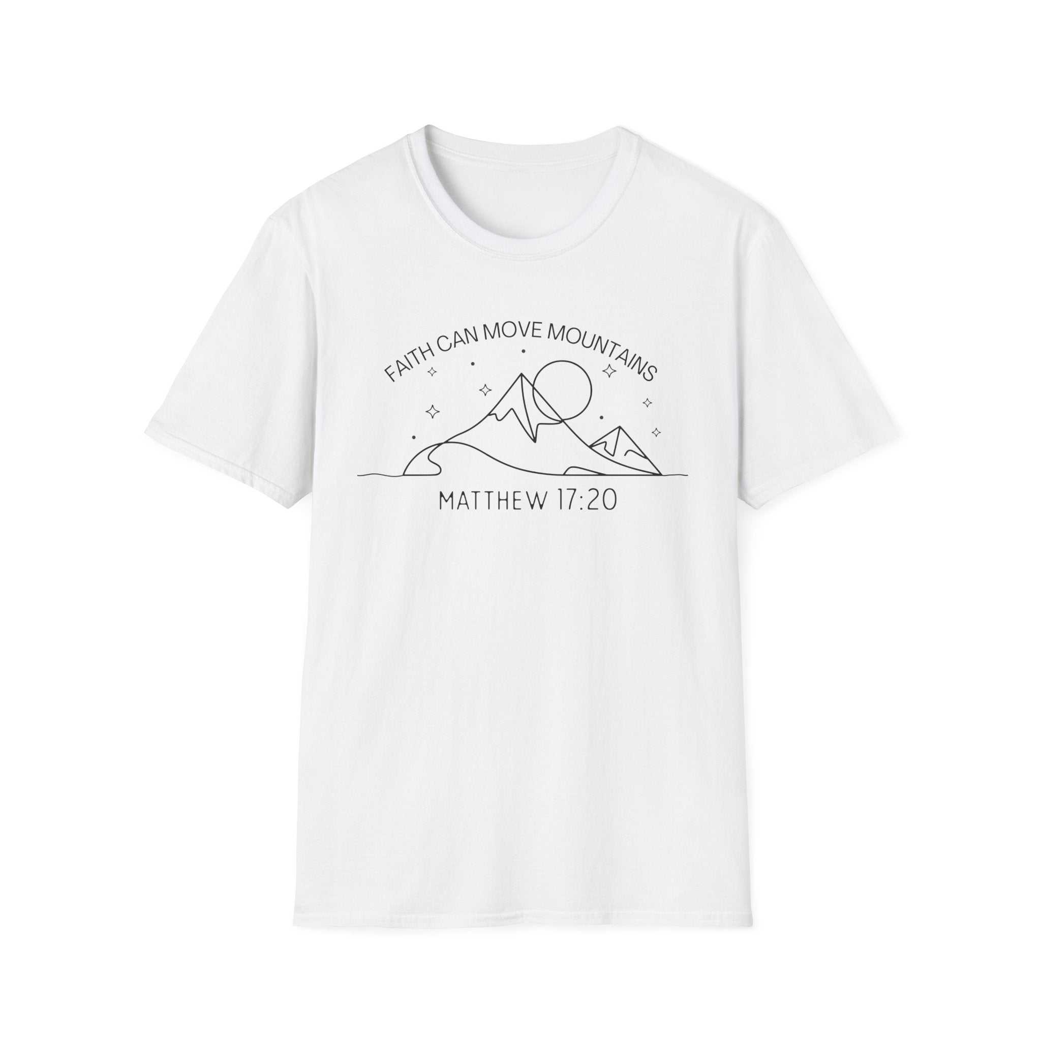 Faith Can Move Mountains Line Art Tshirt