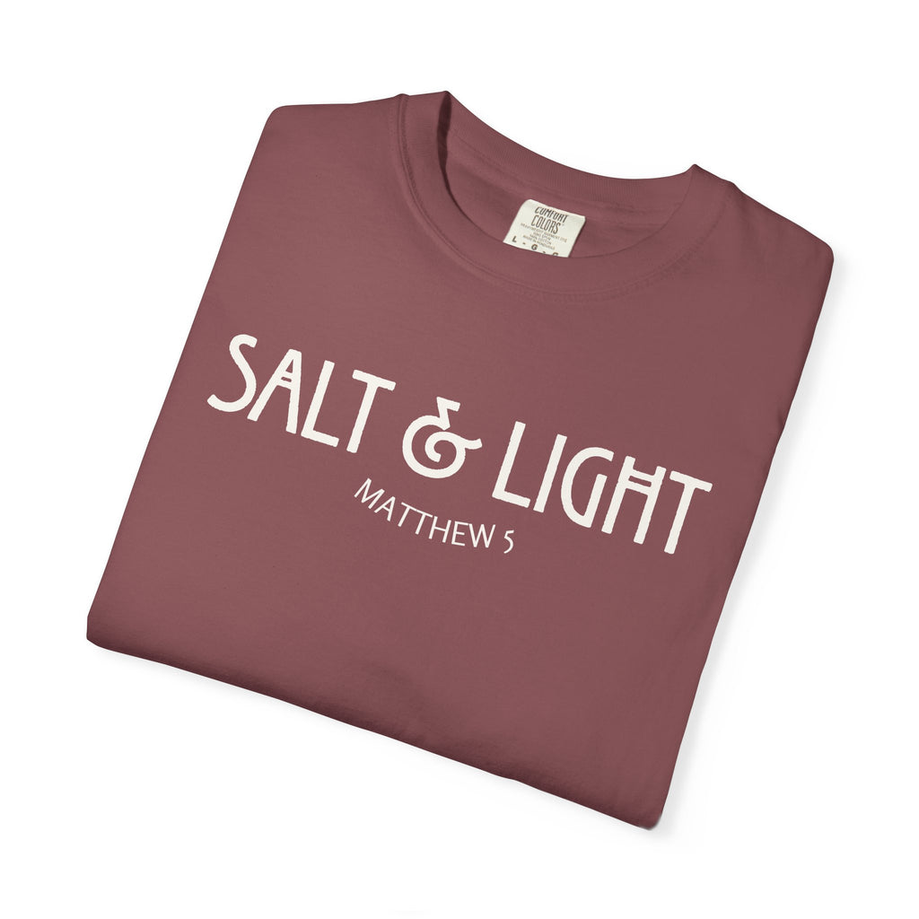 Salt and Light Matthew 5 Bible Verse Shirt Comfort Colors Tee