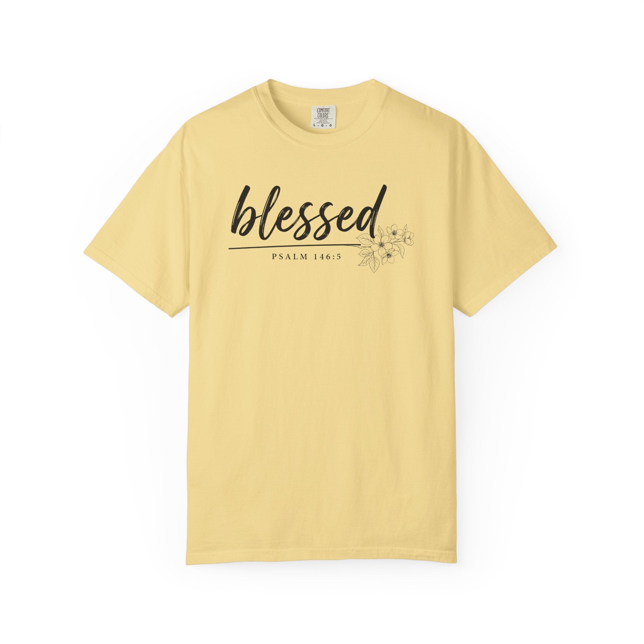 Blessed Floral Comfort Colors Tshirt