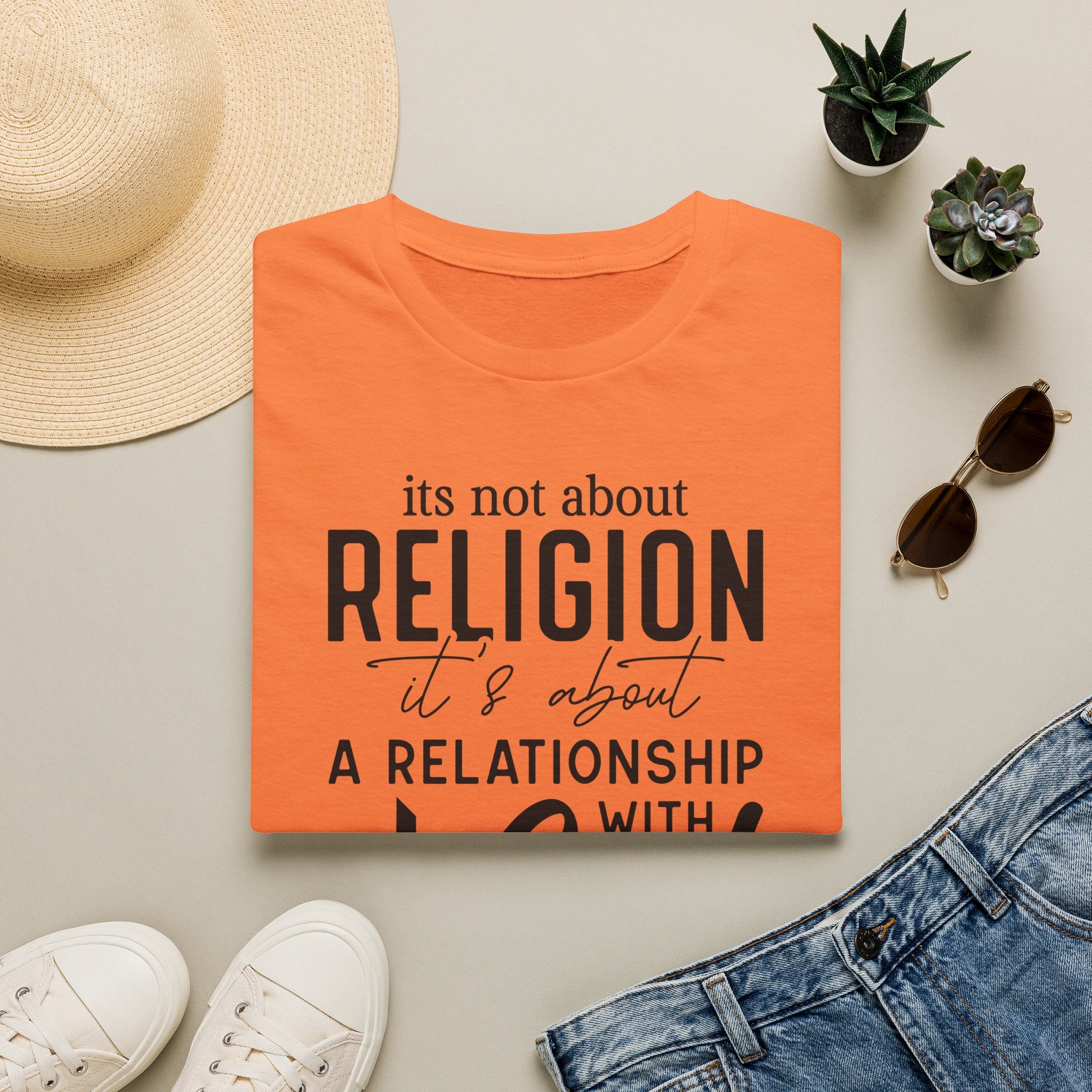 Its Not Religion Its A Relationship Gildan 64000 T-Shirt