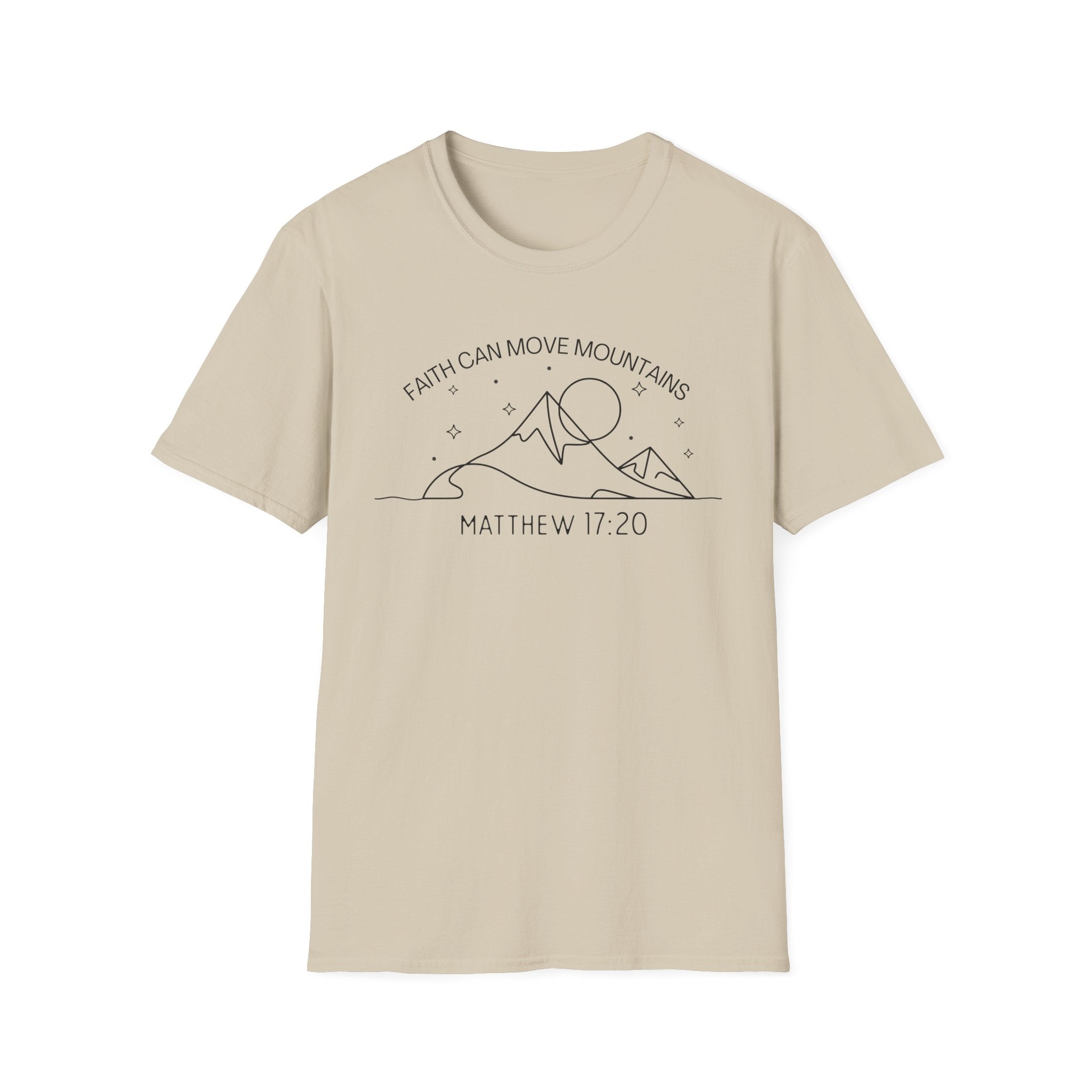 Faith Can Move Mountains Line Art Tshirt