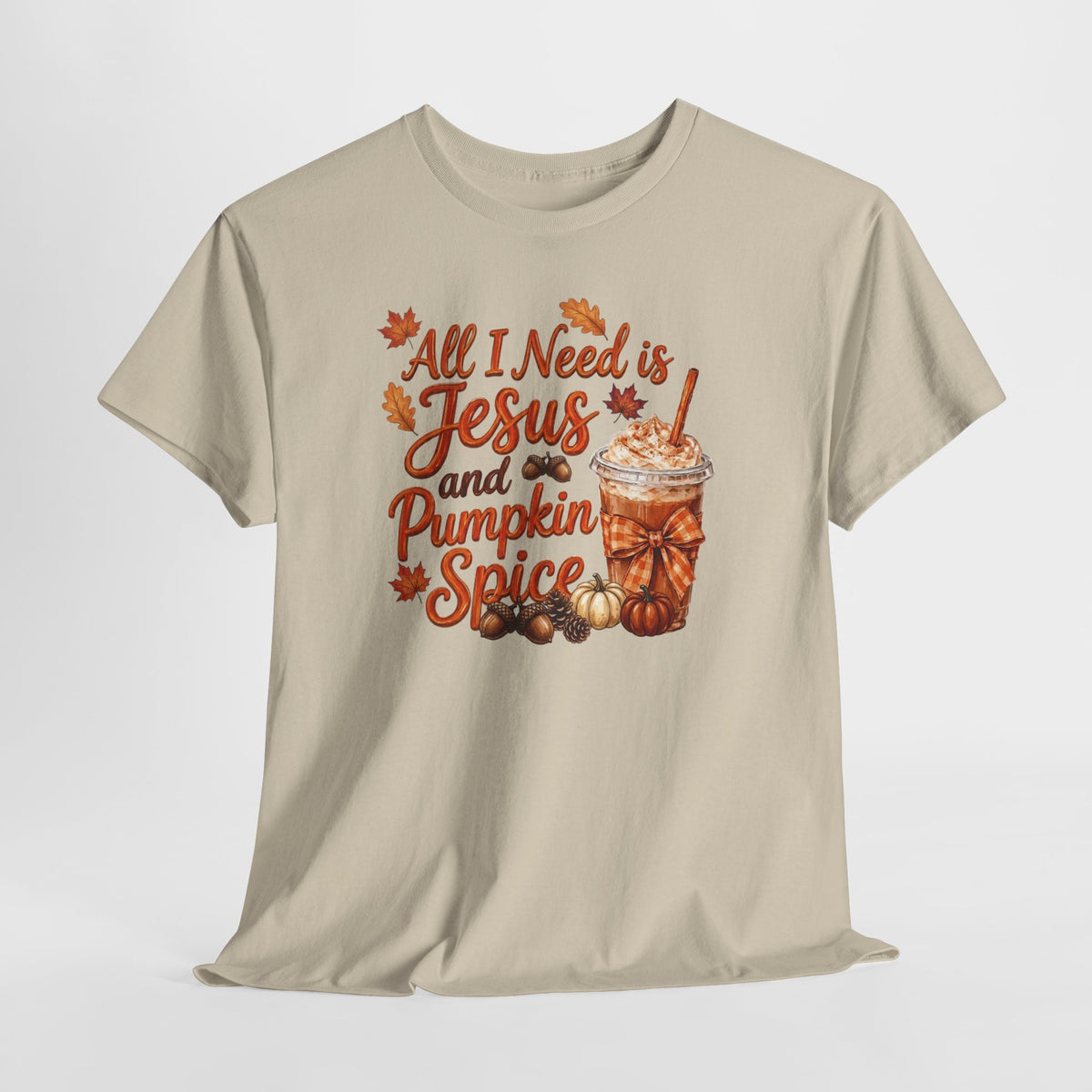 All I Need Is Jesus and Pumpkin Spice - Gildan 5k Tshirt