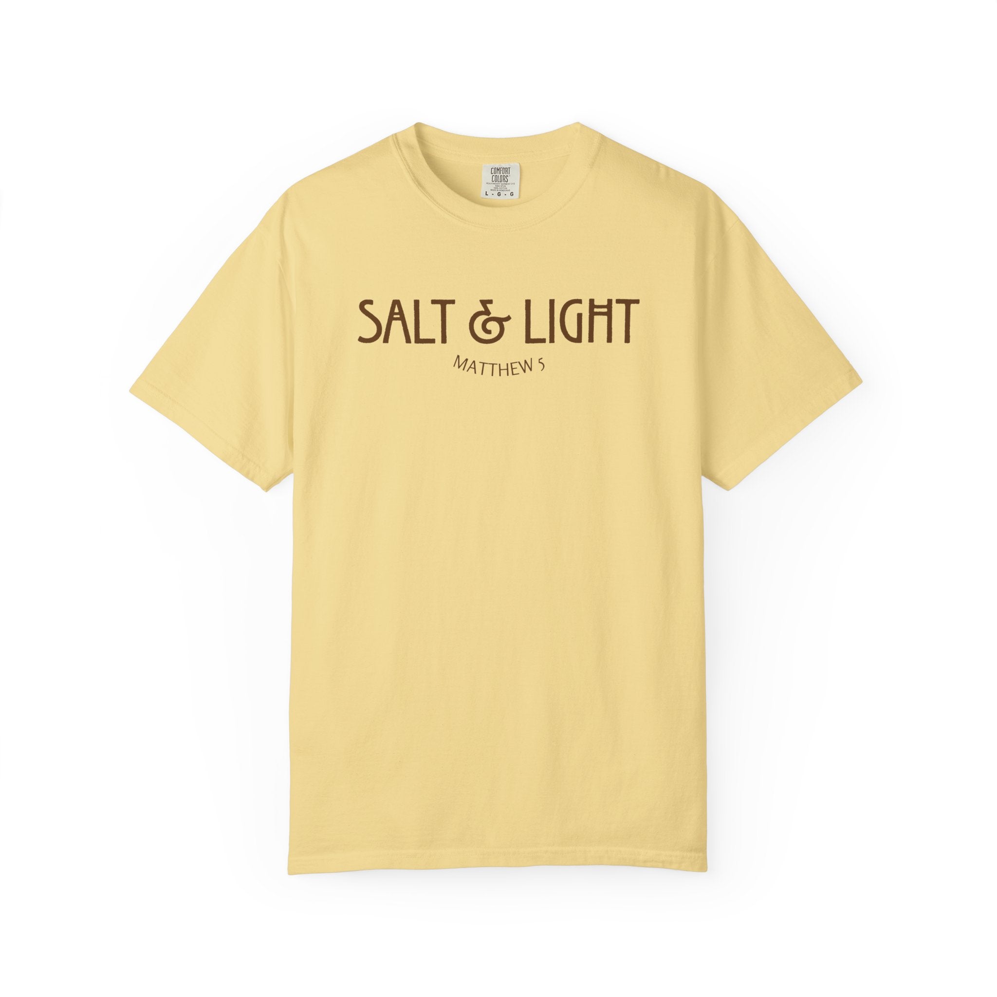 Salt and Light Matthew 5 Bible Verse Shirt Comfort Colors T-shirt