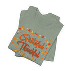 Grateful Thankful Blessed Fall Leaves - Bella Canvas 3001