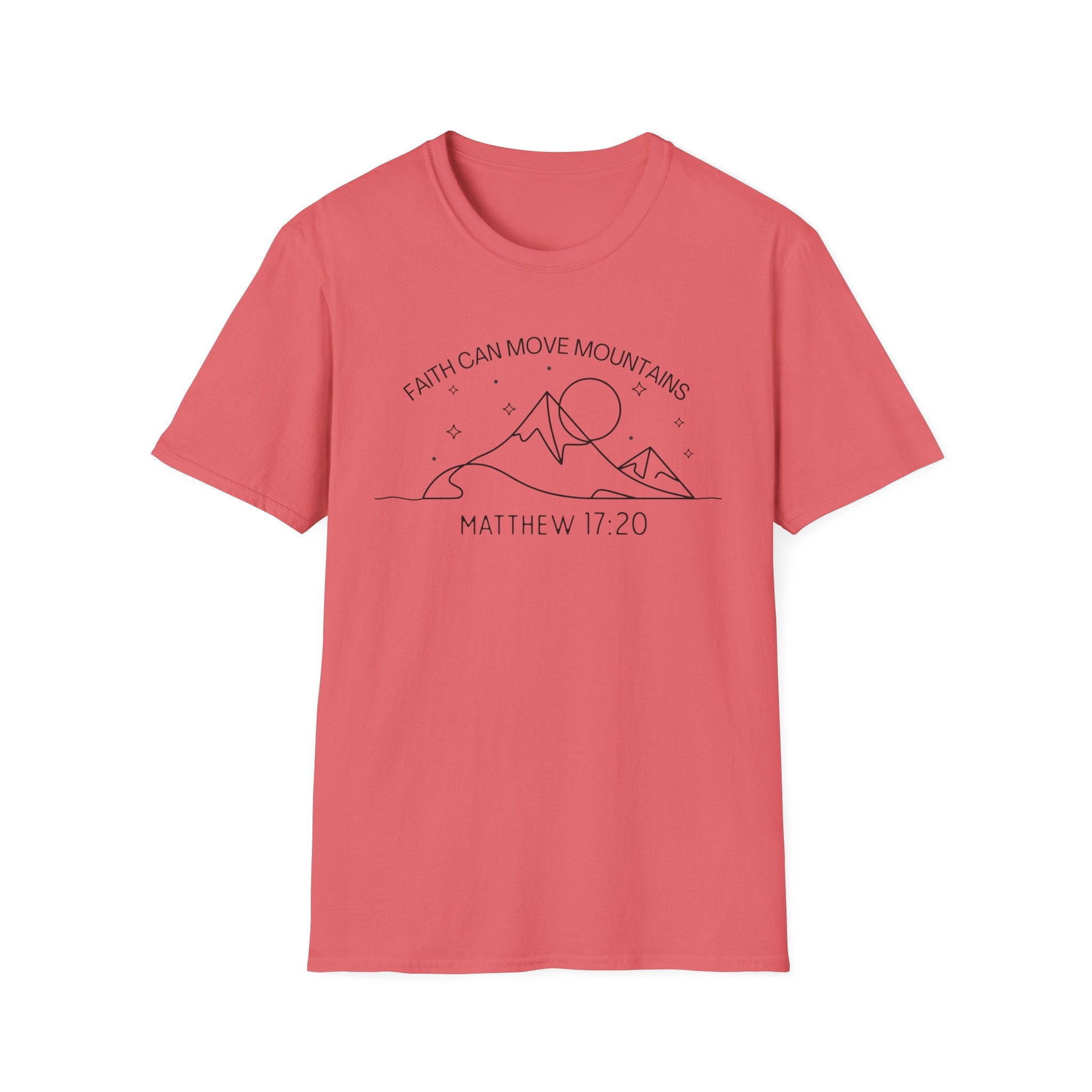 Faith Can Move Mountains Line Art Tshirt