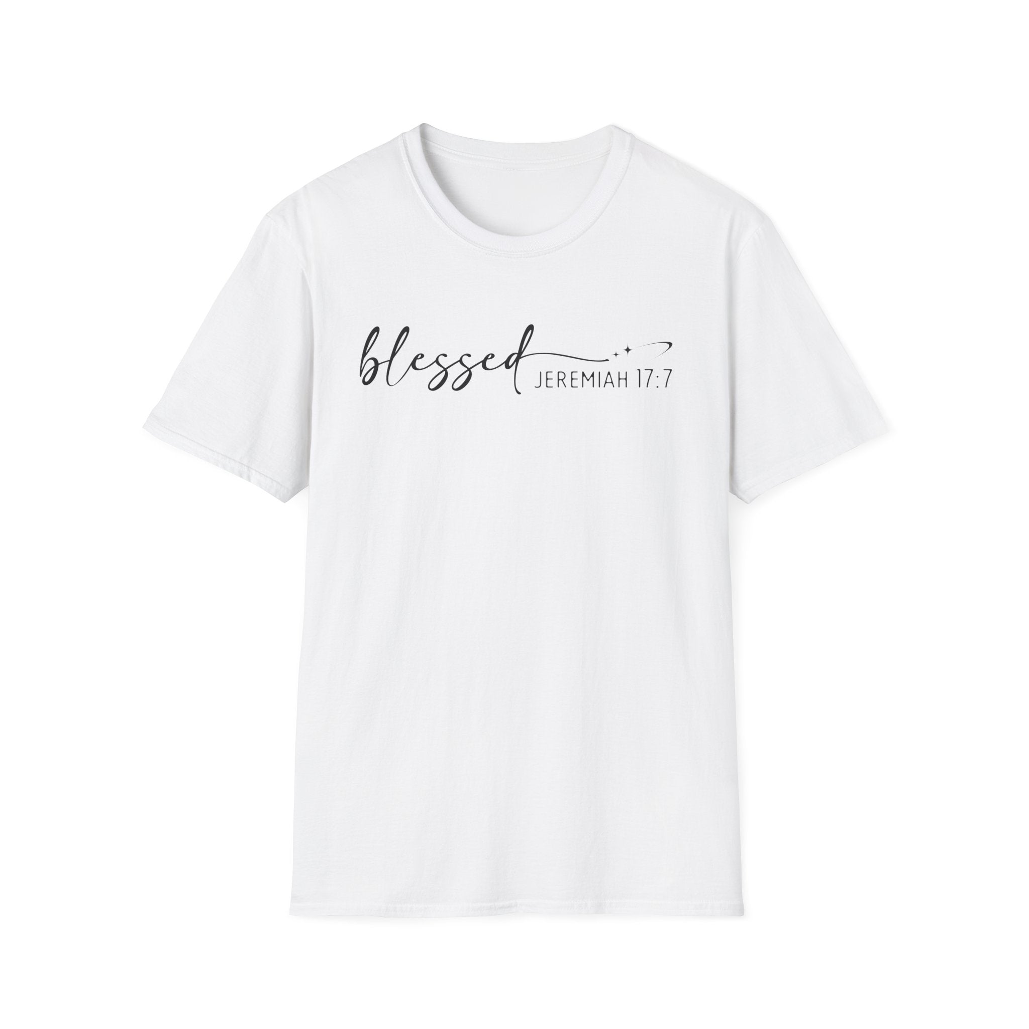 Blessed Jeremiah 17:7 Bible Verse Gildan 64K Tshirt