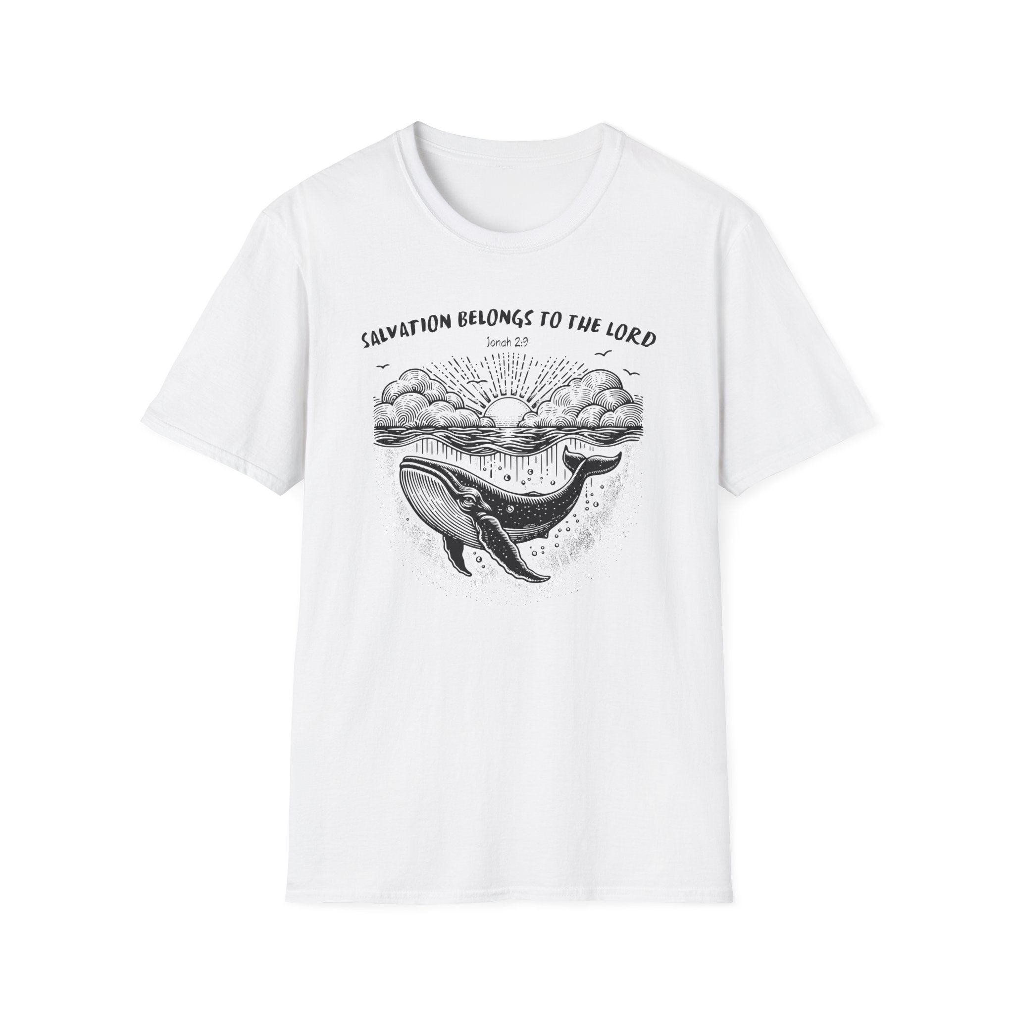Salvation Belongs to the Lord Jonah 2_9 Bible Verse Shirt Gildan 64000 T-Shirt