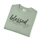 Blessed Floral Comfort Colors Tshirt