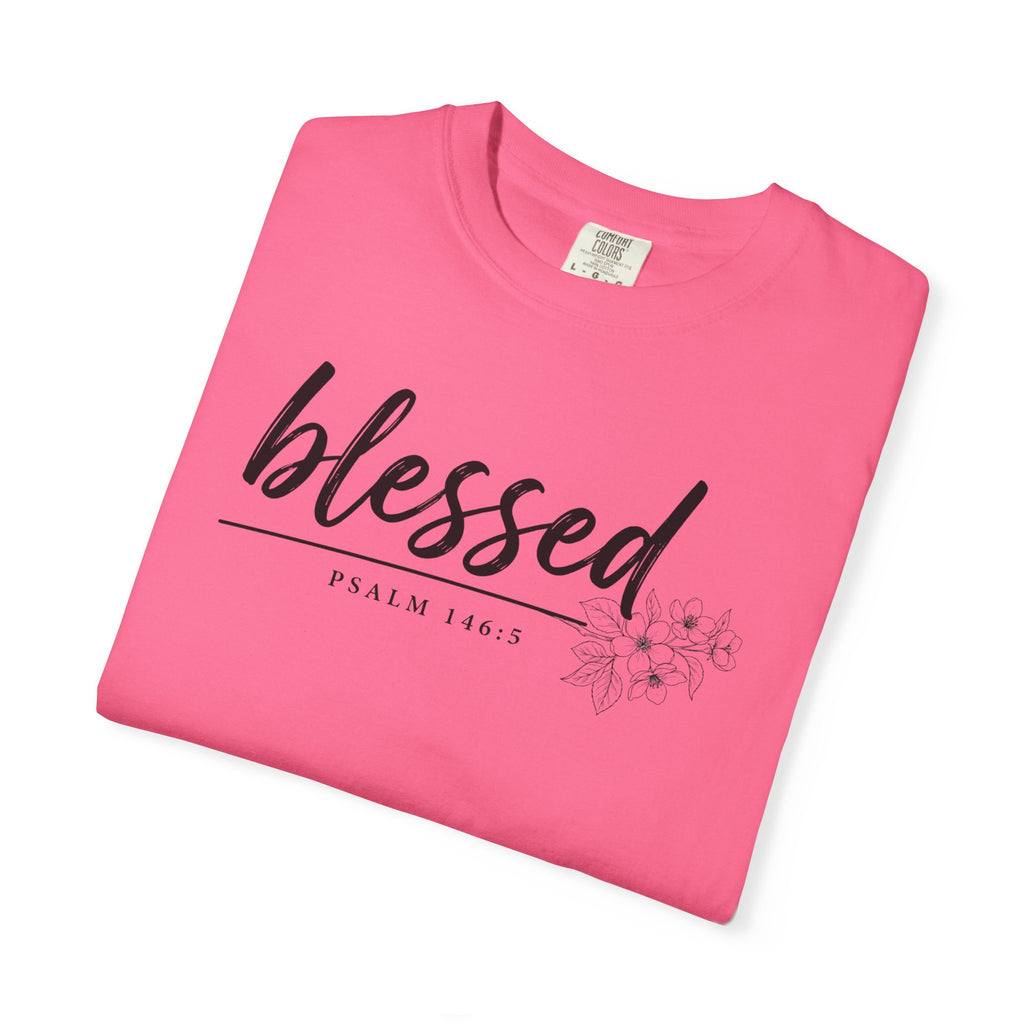 Blessed Floral Comfort Colors Tshirt