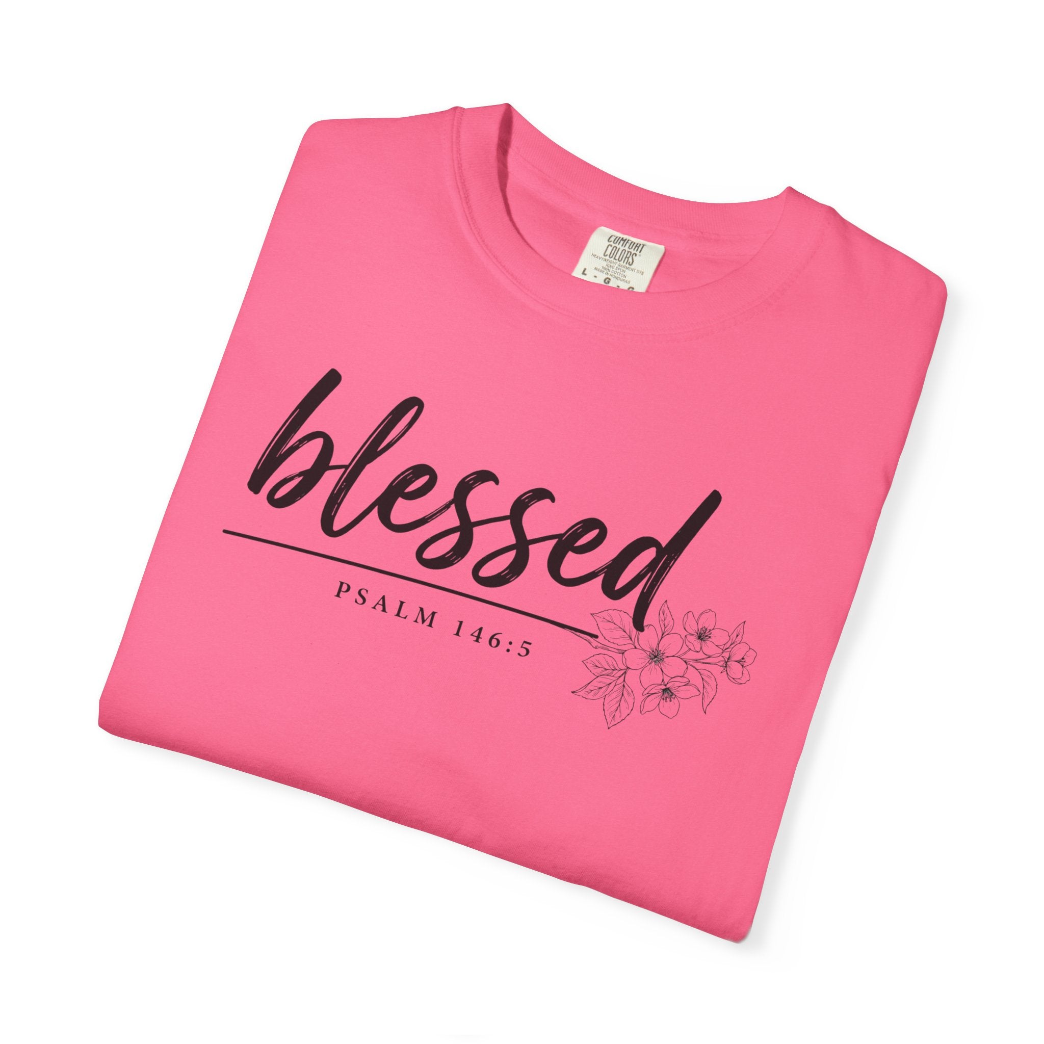 Blessed Floral Comfort Colors Tshirt