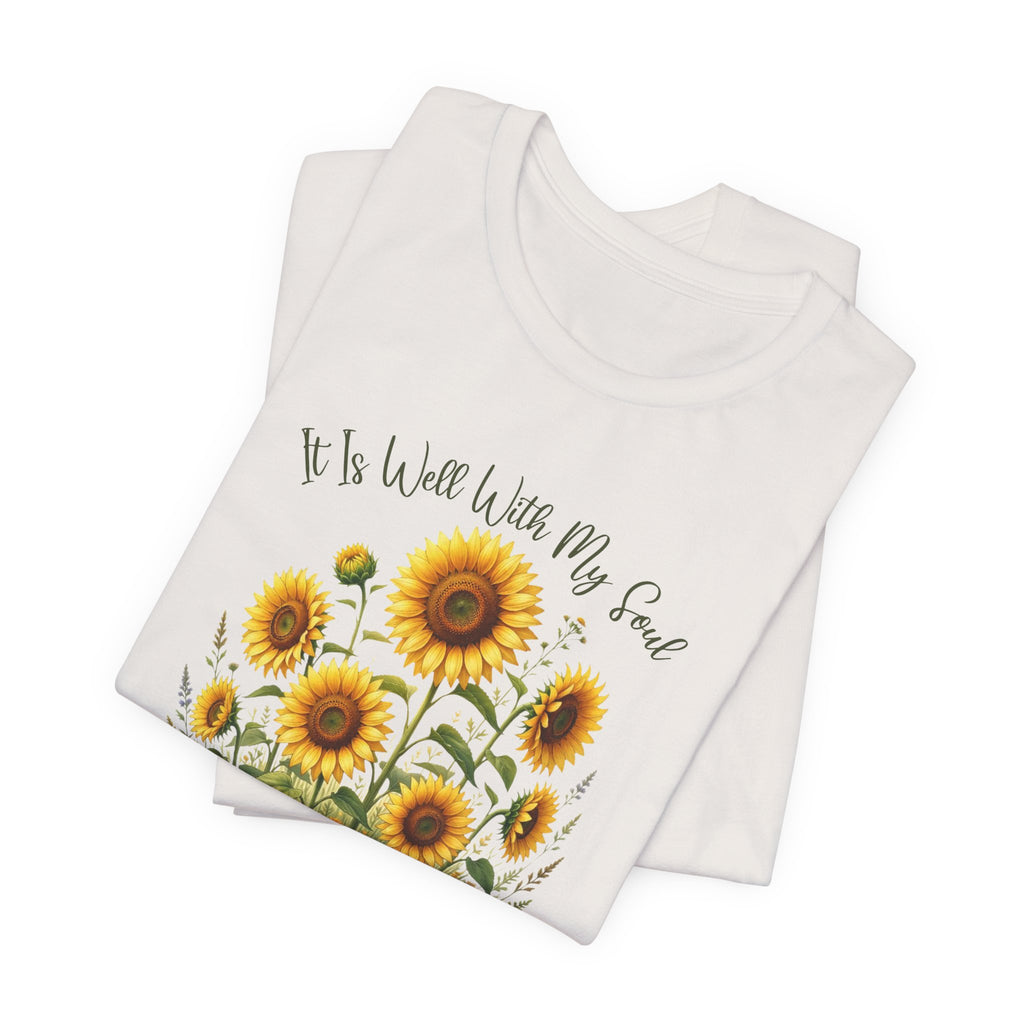 It Is Well With My Soul Bella Canvas 3001 Tshirt