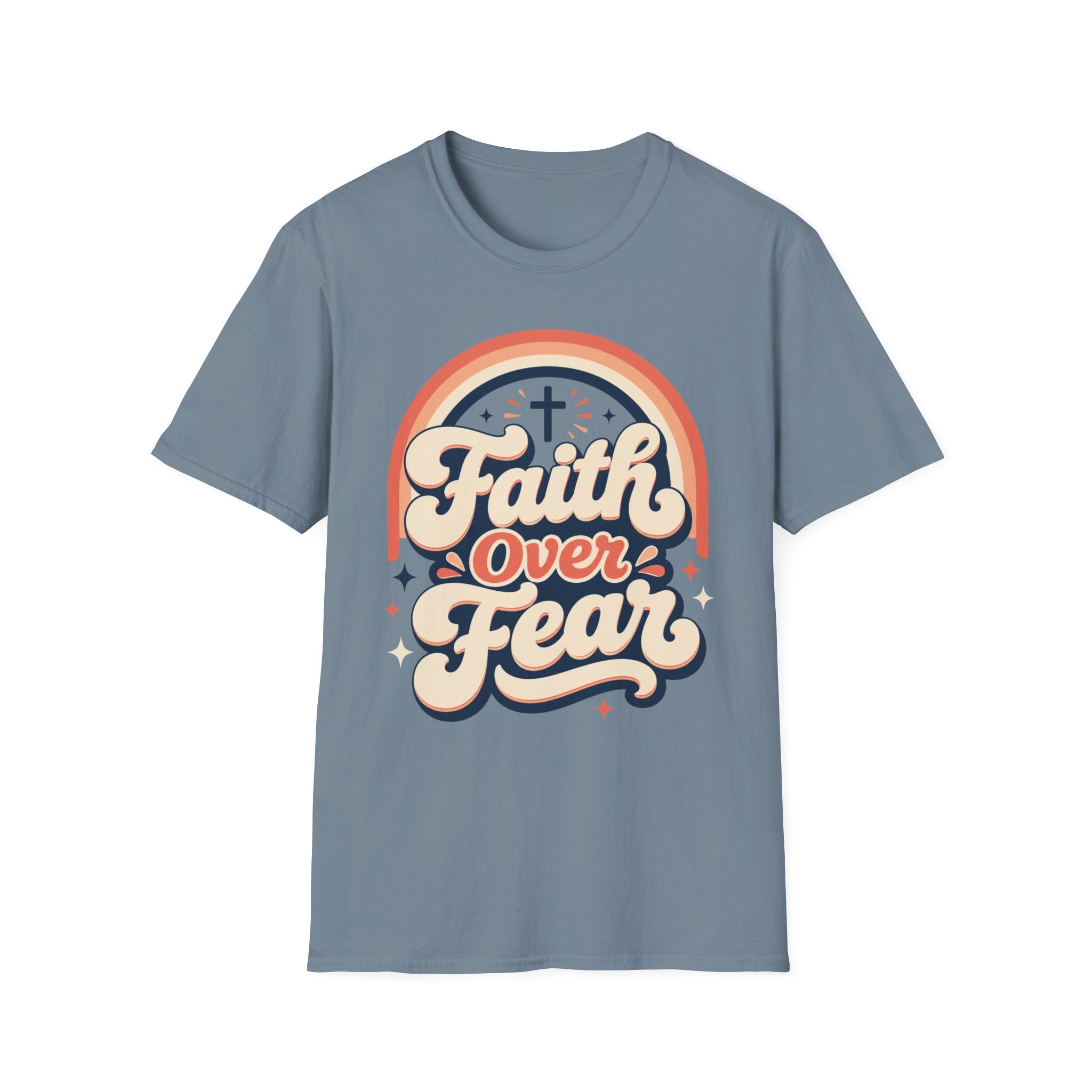 Faith Over Fear Retro Design