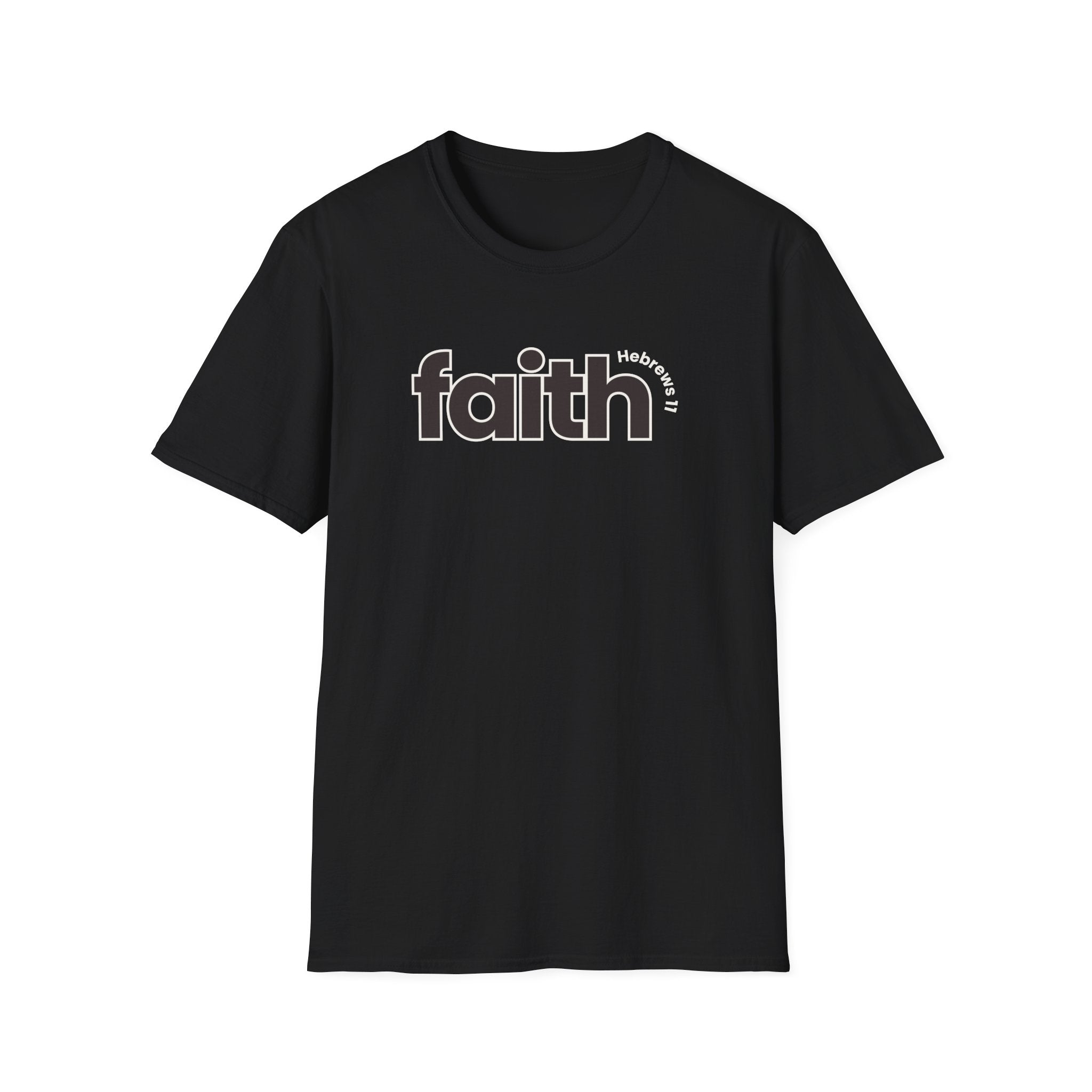 Faith Hebrews 11 Bible Verse T-shirt, Gildan 64000