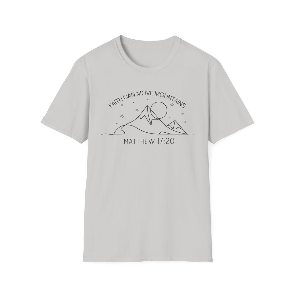 Faith Can Move Mountains Line Art Tshirt
