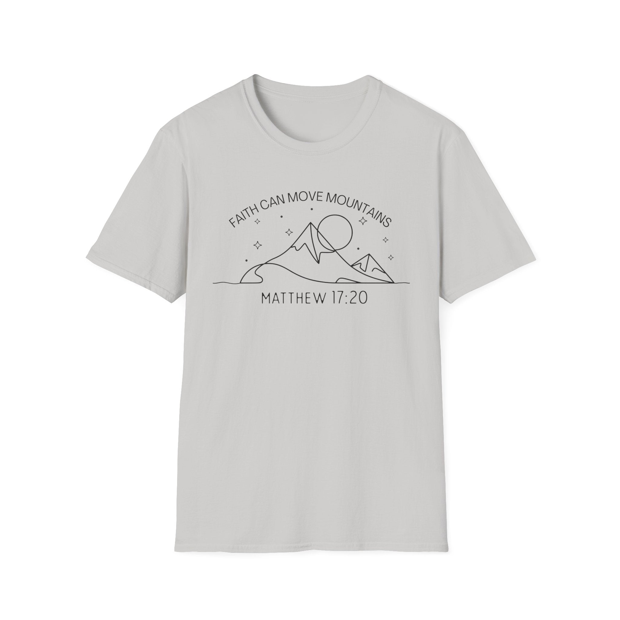 Faith Can Move Mountains Line Art Tshirt