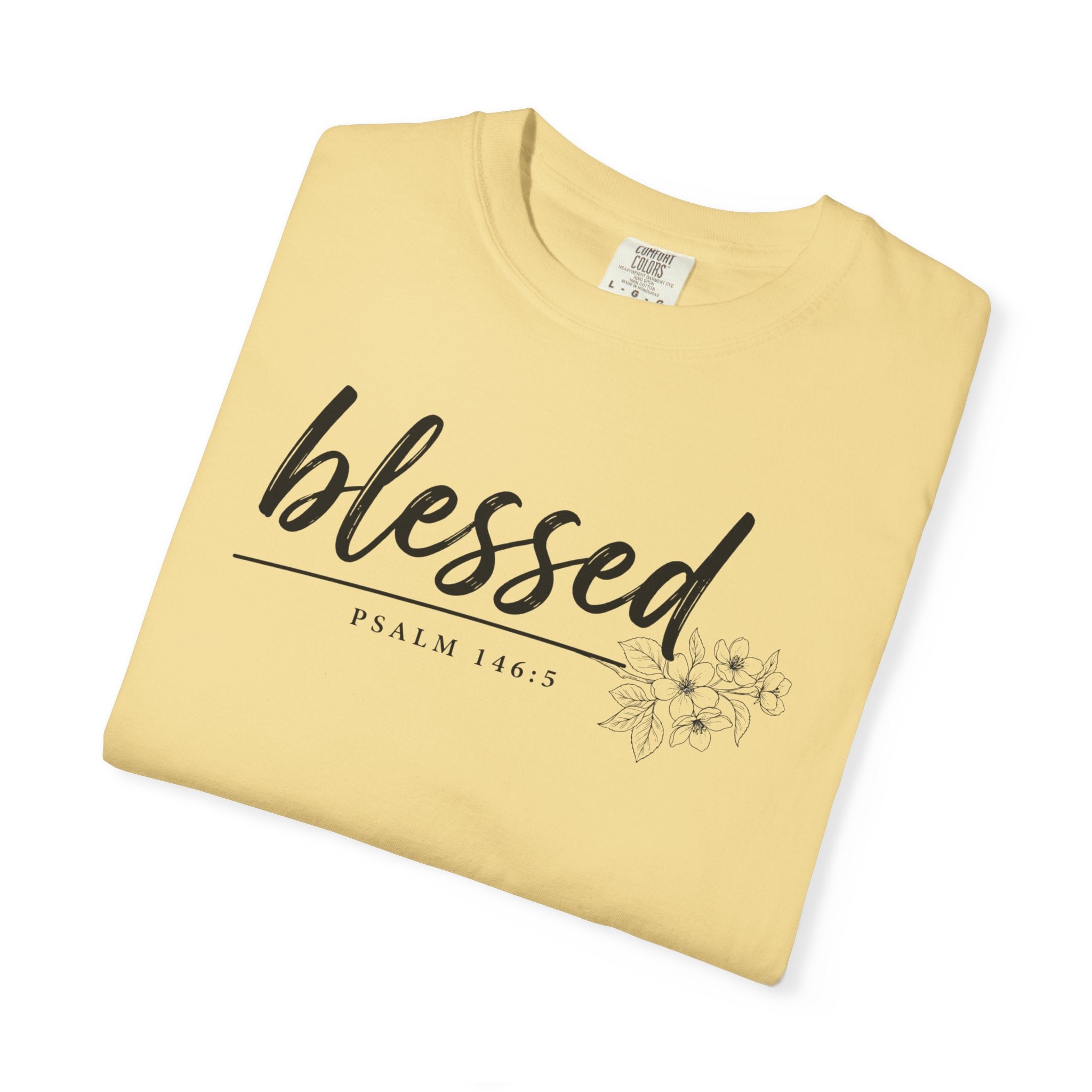 Blessed Floral Comfort Colors Tshirt