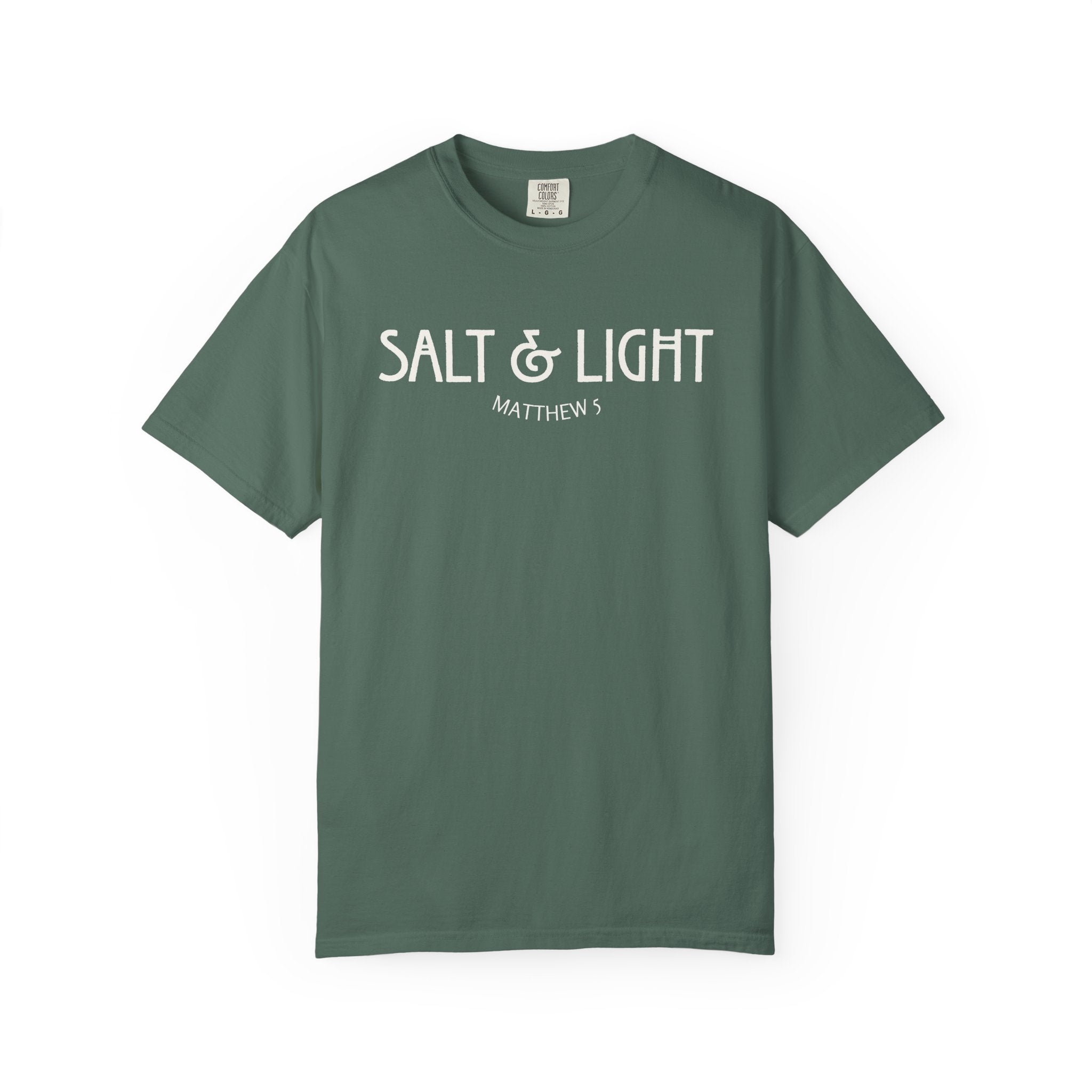 Salt and Light Matthew 5 Bible Verse Shirt Comfort Colors Tee