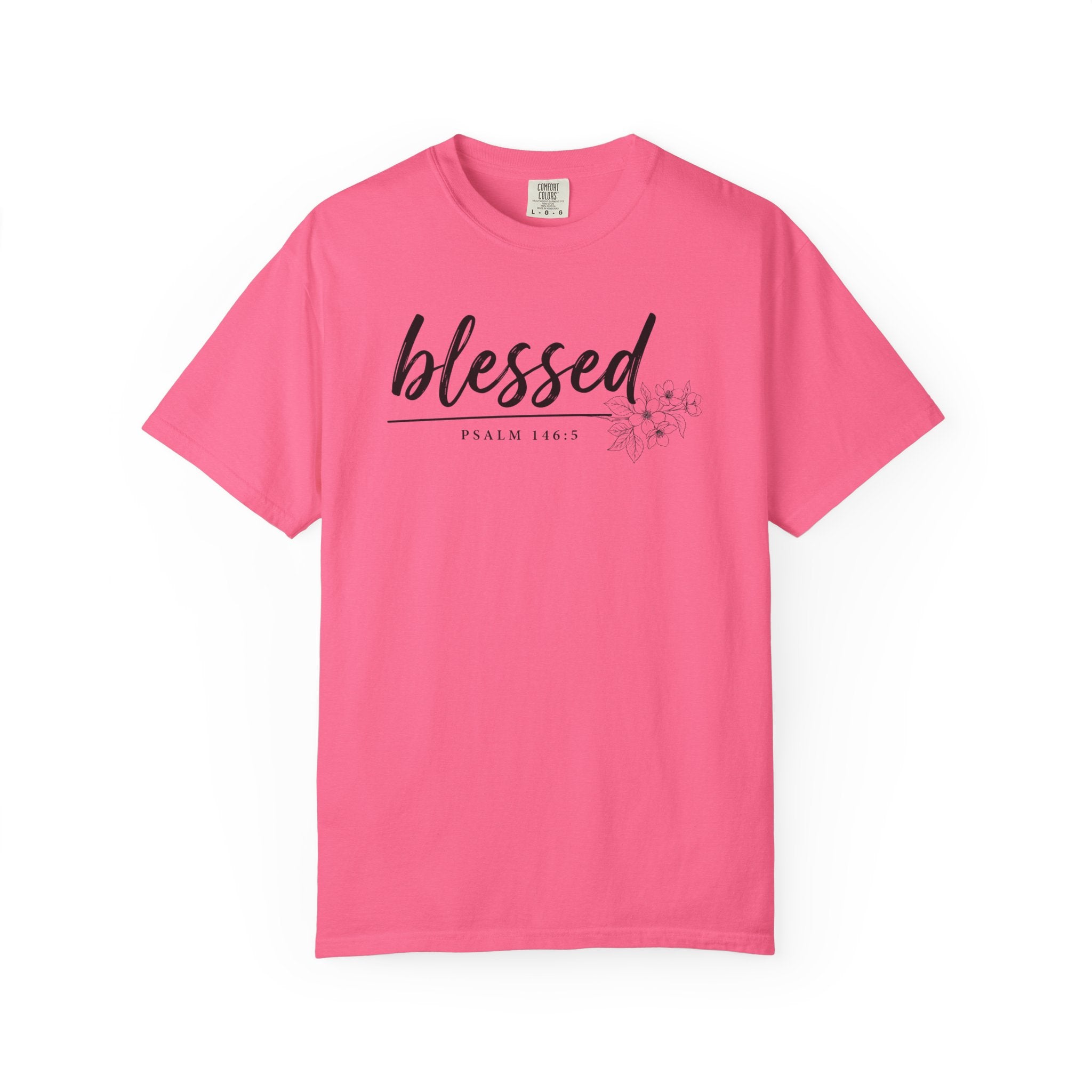 Blessed Floral Comfort Colors Tshirt