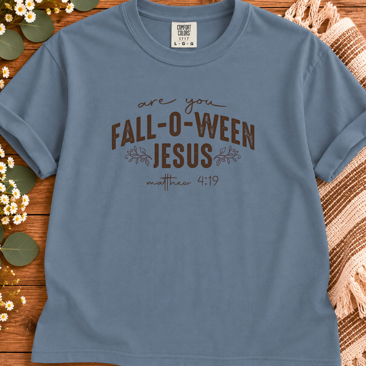 Are You Fall-O-Ween Jesus Matthew 4:19 Bible Verse Shirt - Premium Vintage Tee