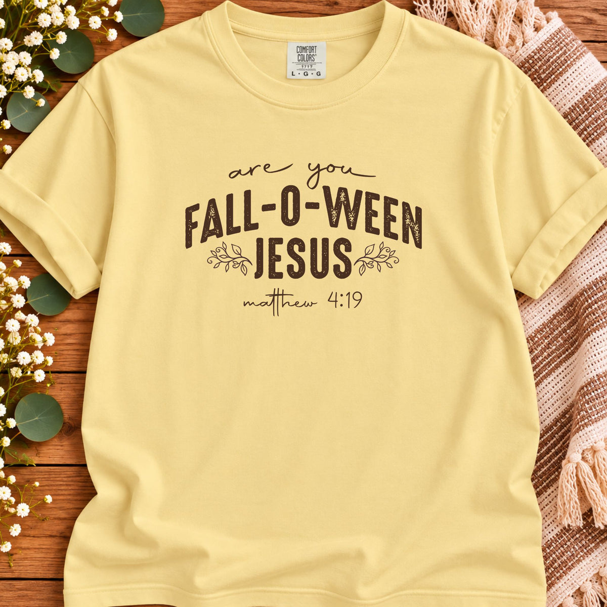 Are You Fall-O-Ween Jesus Matthew 4:19 Bible Verse Shirt - Premium Vintage Tee