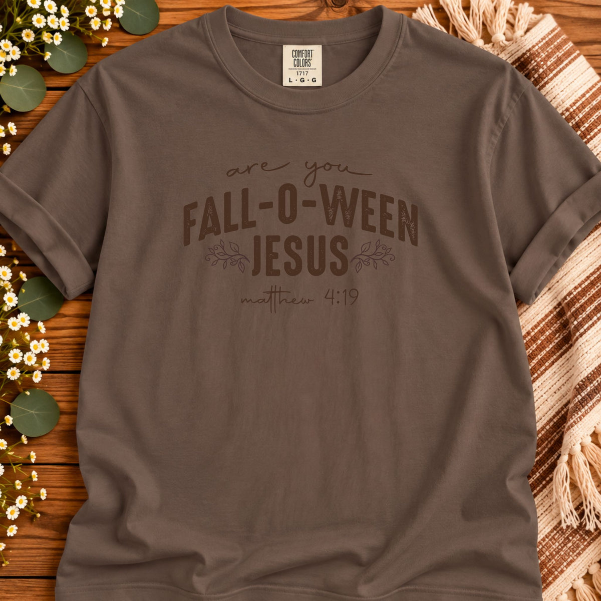 Are You Fall-O-Ween Jesus Matthew 4:19 Bible Verse Shirt - Premium Vintage Tee