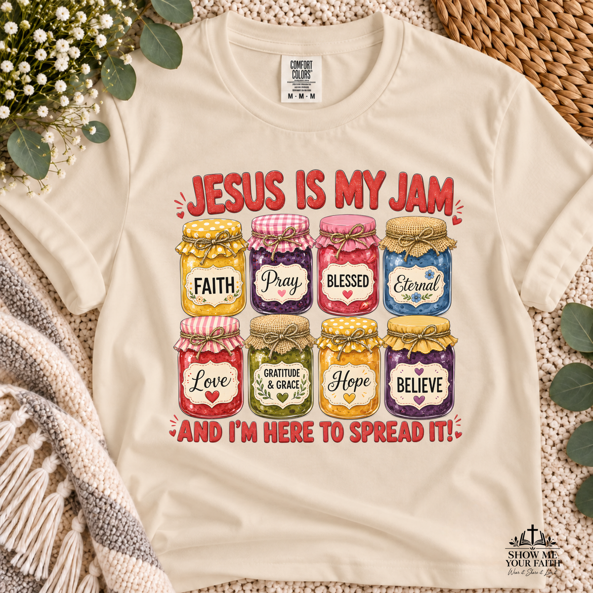Jesus Is My Jam Funny Comfort Colors T-shirt