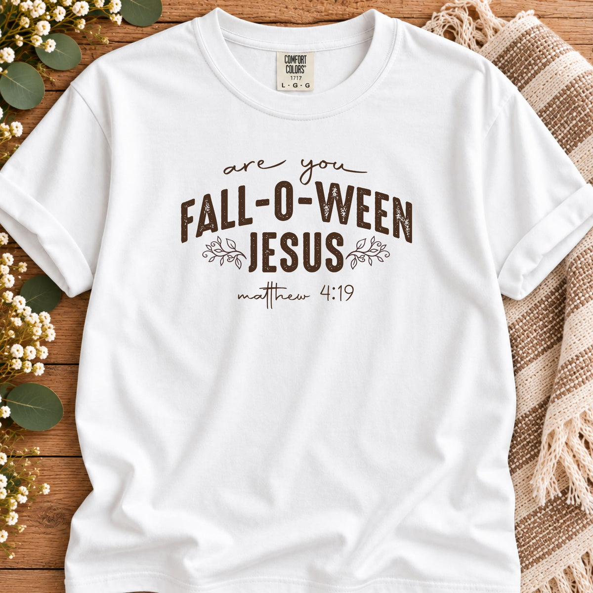 Are You Fall-O-Ween Jesus Matthew 4:19 Bible Verse Shirt - Premium Vintage Tee