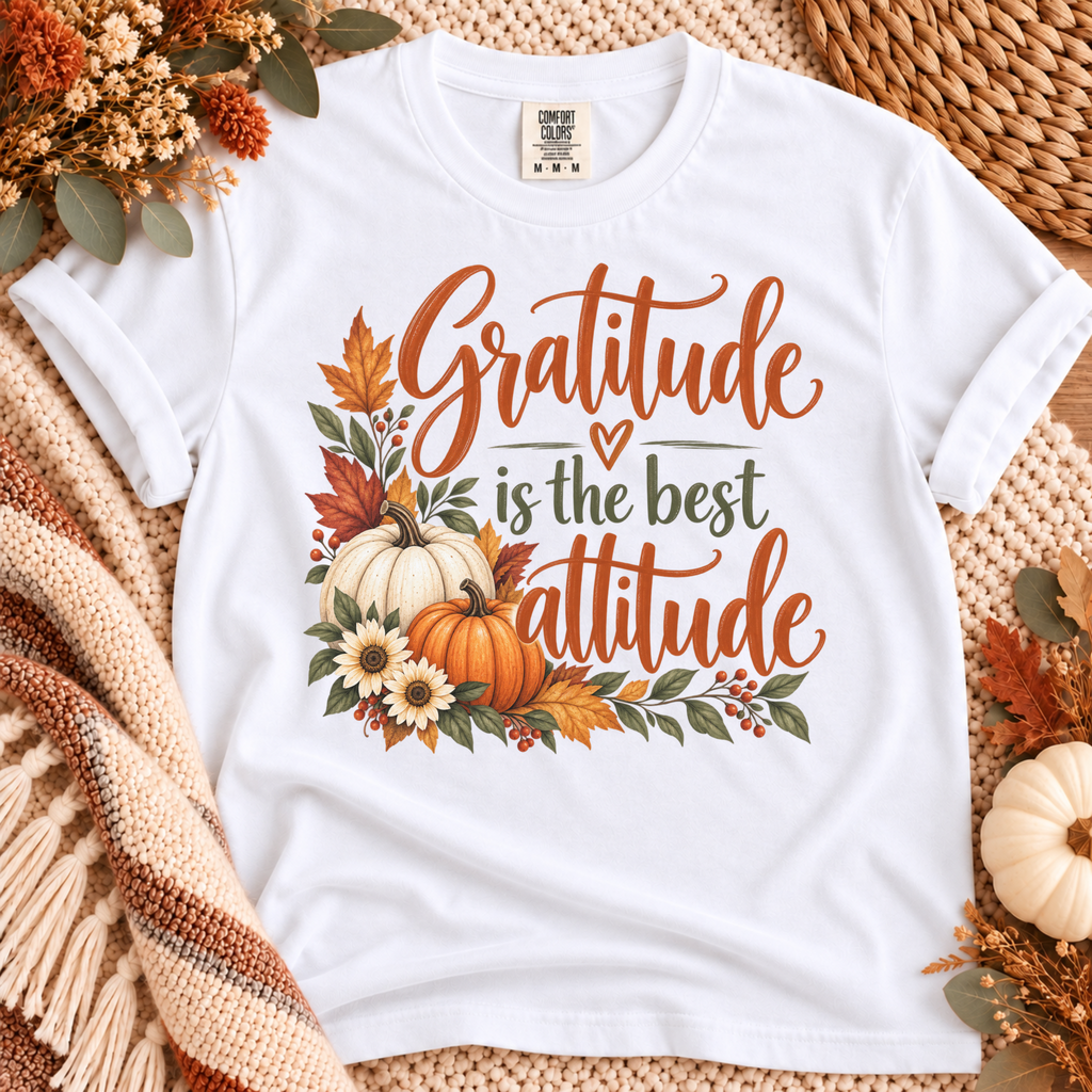 Gratitude Is The Best Attitude - Comfort Colors 1717